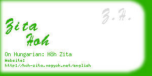 zita hoh business card